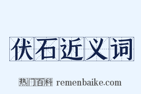 伏石近义词是什么意思的图片